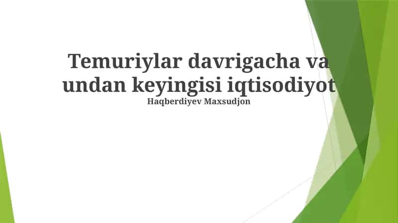 Hunarmandchilik Temuriylar davrida 1