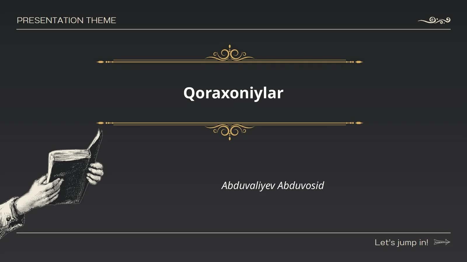 Qoraxoniylar 1