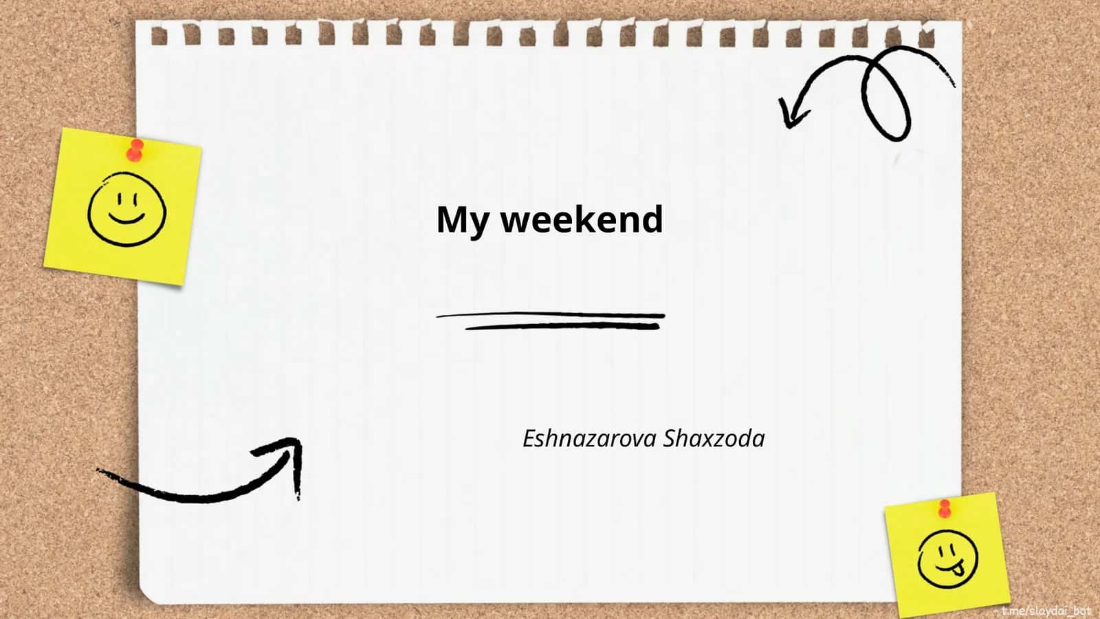 My weekend 1