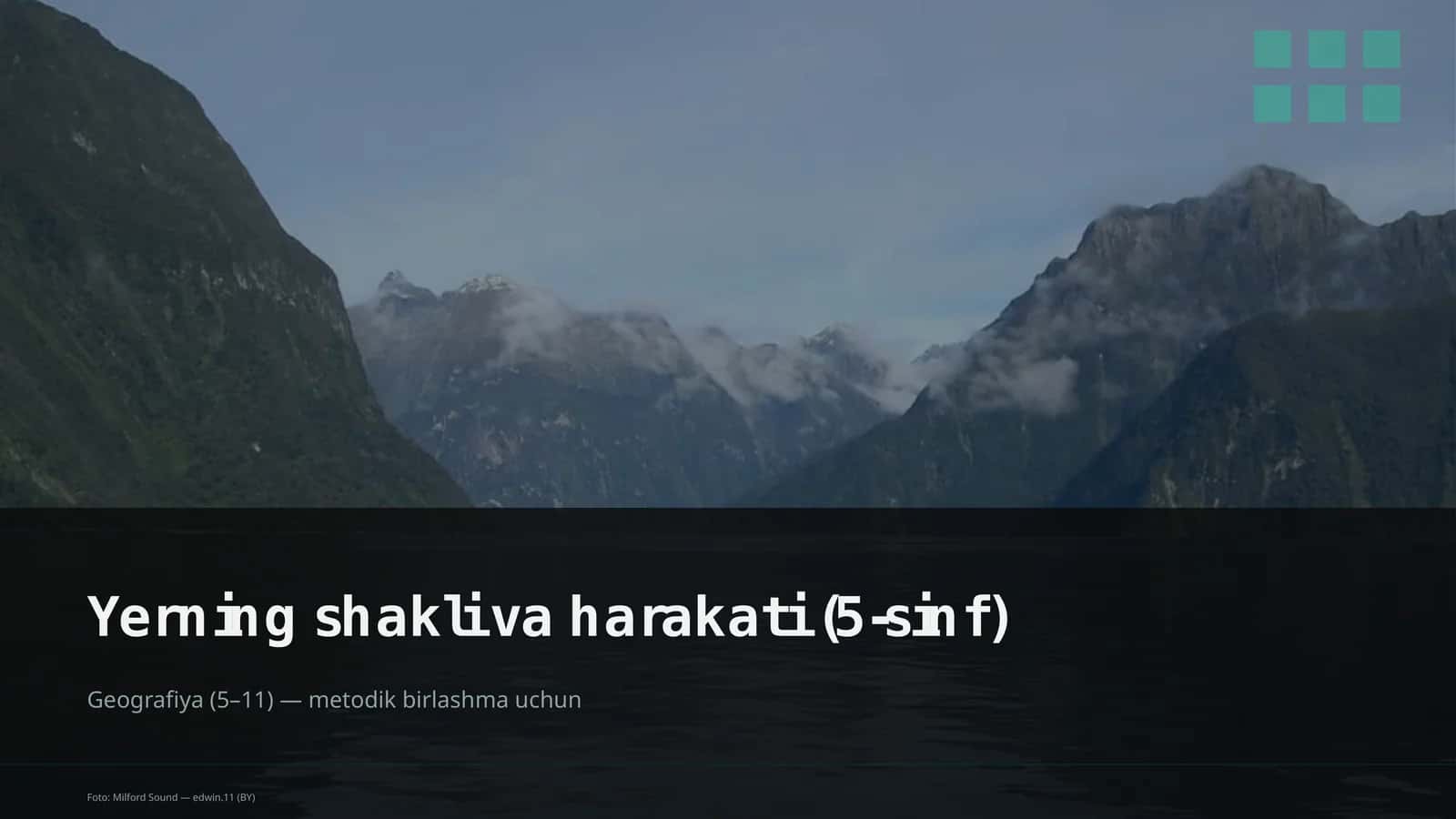 Yerning shakli va harakati (5-sinf) 1