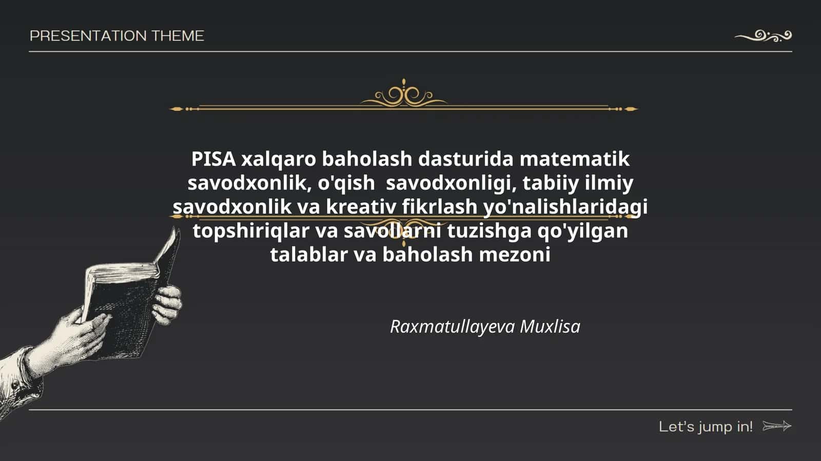 PISA xalqaro baholash dasturi 1