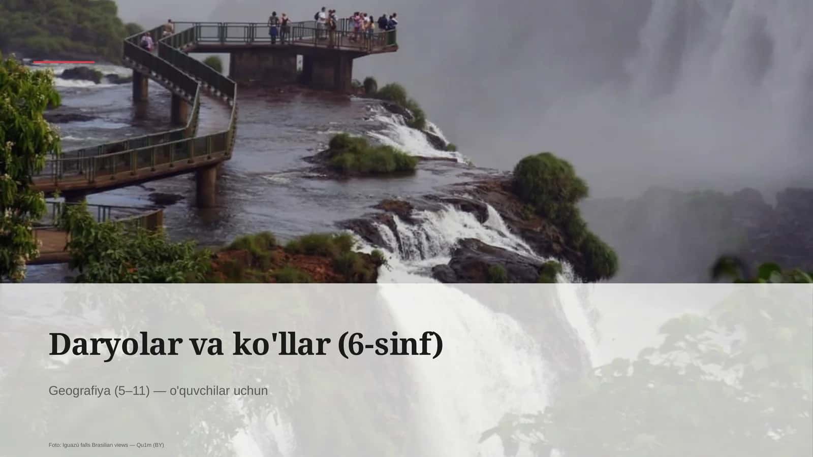 Daryolar va ko'llar (6-sinf) 1