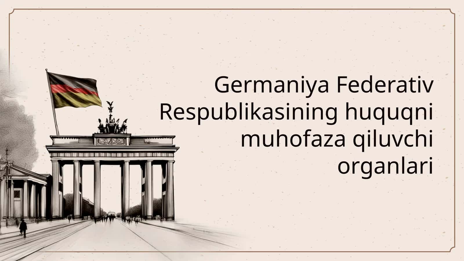 Germaniya Federativ Respublikasining huquqni muhofaza qiluvchi organlari 1