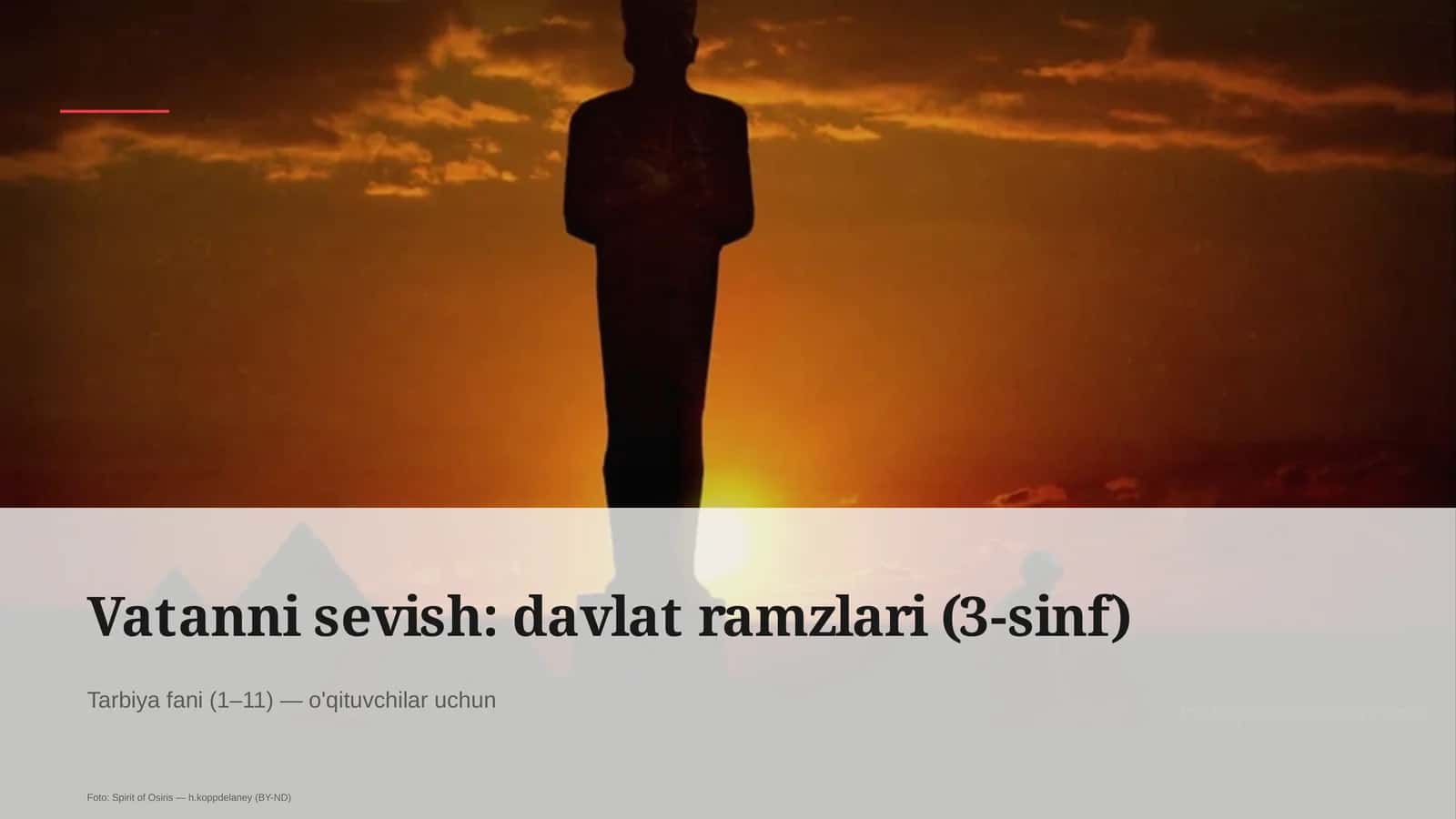 Vatanni sevish: davlat ramzlari (3-sinf) 1