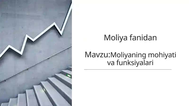 Moliyaning mohiyati va funksiyalari mavzusida mustaqil ish