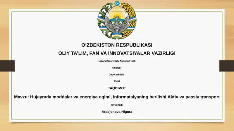 Hujayra Membranasi 1