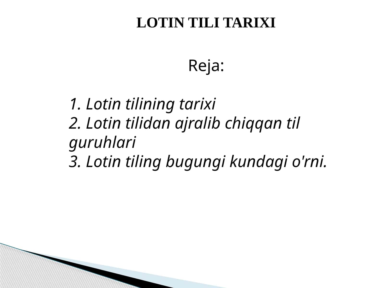 Lotin tili tarixi 1
