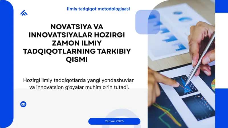NOVATSIYA VA INNOVATSIYALAR 1