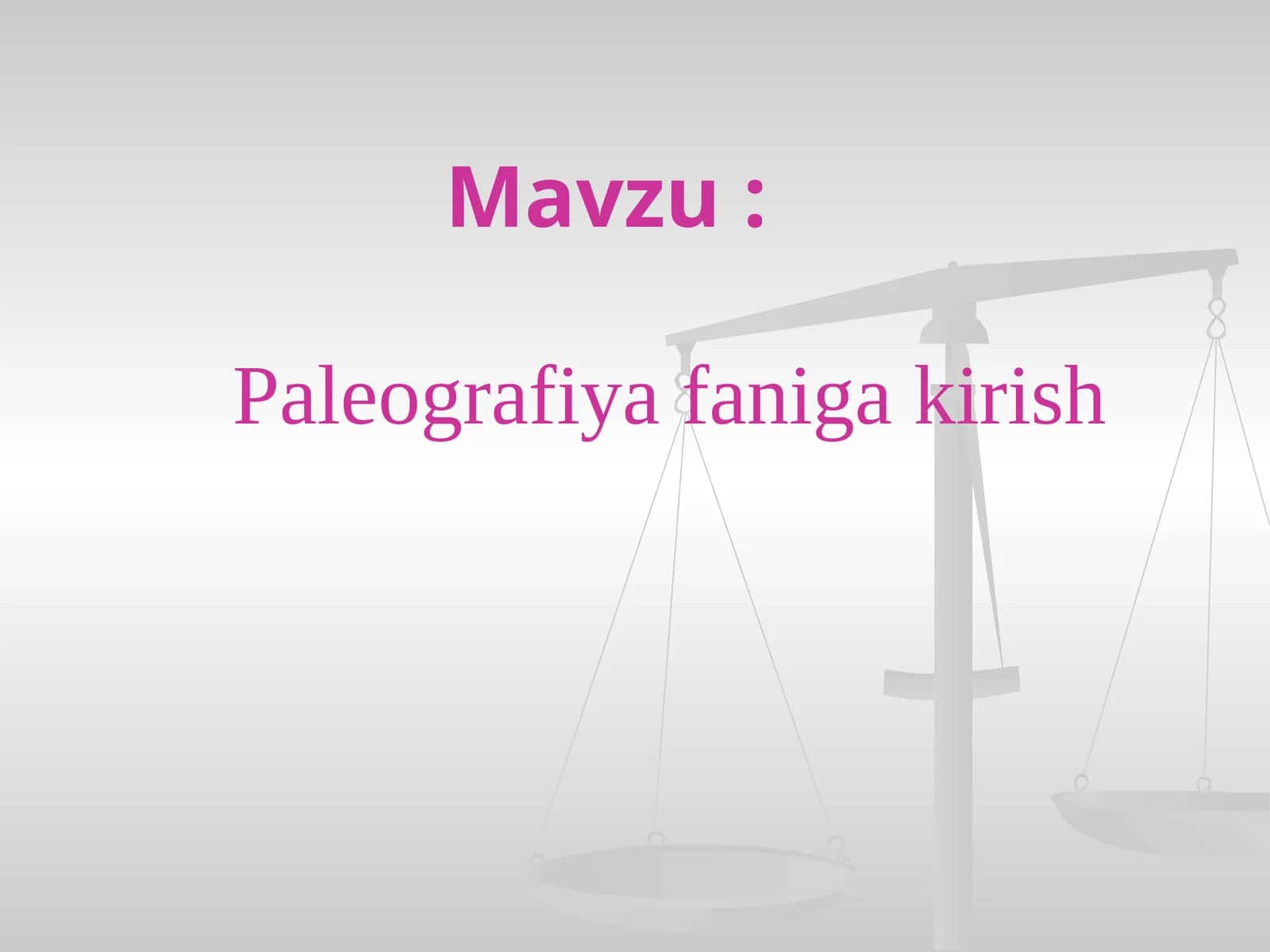 Paleografiyafanigakirish 1