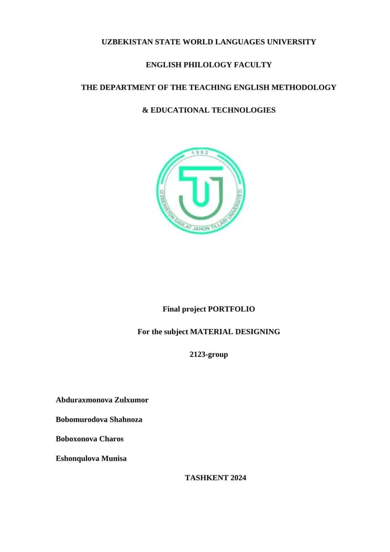 Final project PORTFOLIO 1