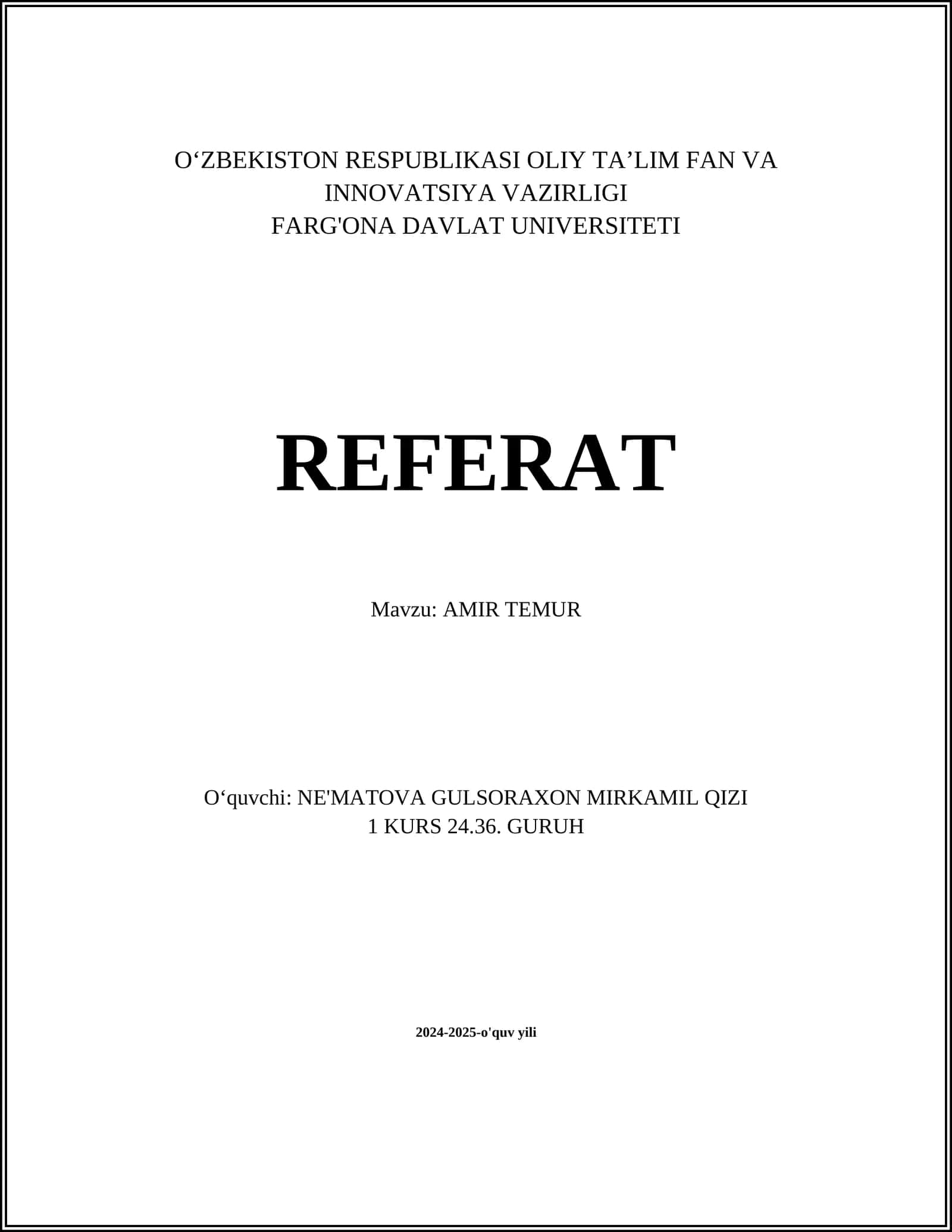 AMIR TEMUR 1