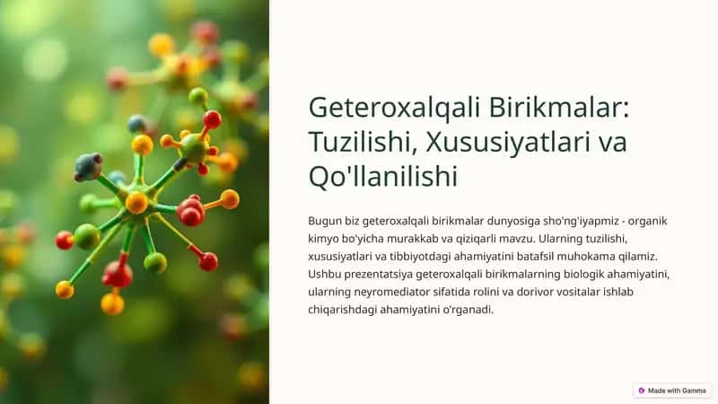 Geteroxalqali Birikmalar 1