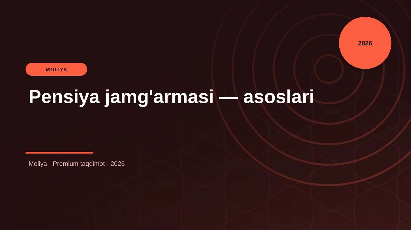 Pensiya jamg'armasi — asoslari 1