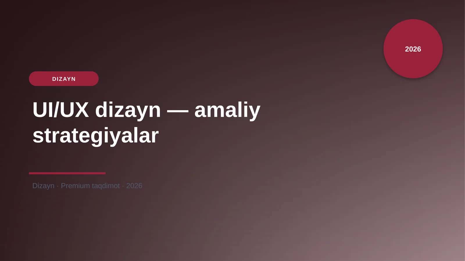 UI/UX dizayn — amaliy strategiyalar 1