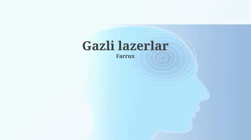 Gazli lazerlar 1