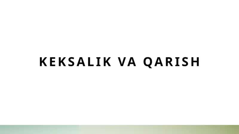 Keksalik va Qarish 1