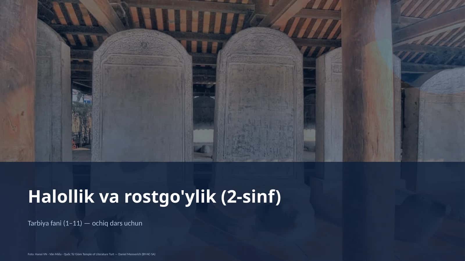 Halollik va rostgo'ylik (2-sinf) 1