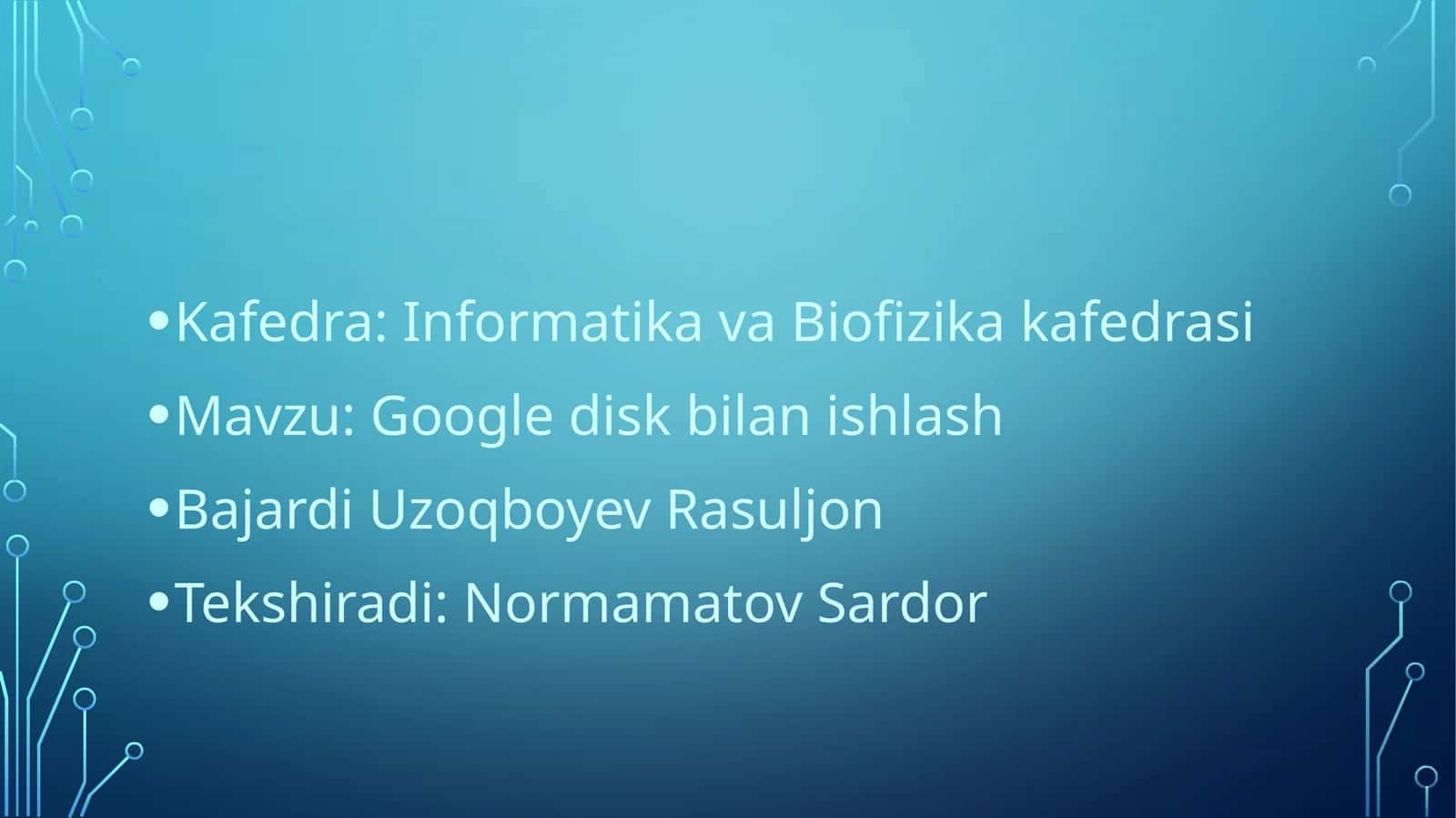 Google disk bilanishlash 1