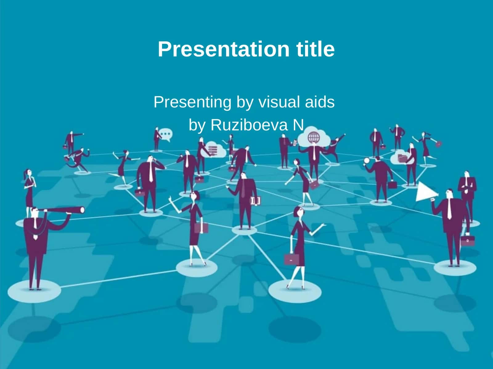 Presenting by visual aids 1