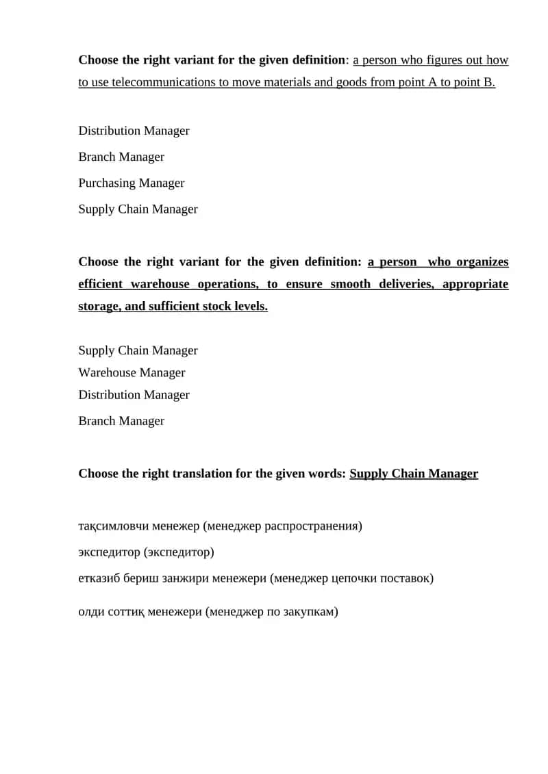 Supply Chain Manager 1