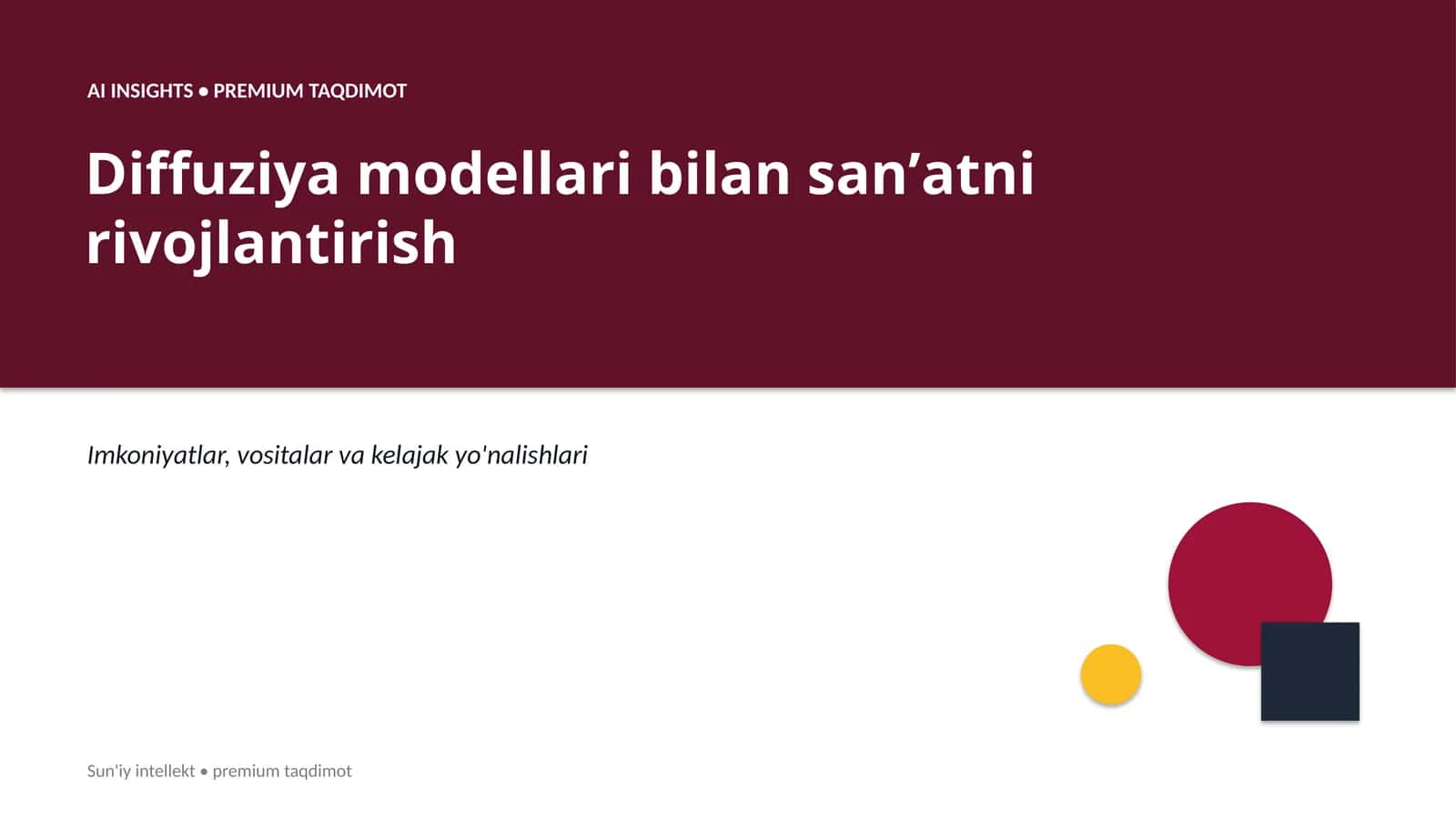 AI INSIGHTS • PREMIUM TAQDIMOT 1