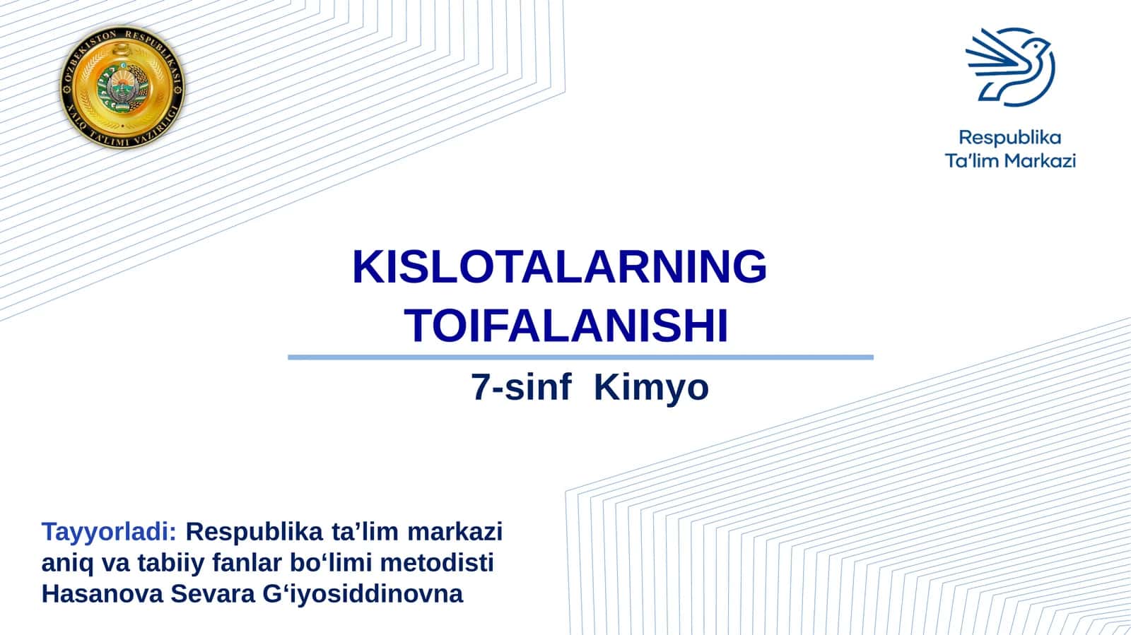 KISLOTALARNING TOIFALANISHI 1