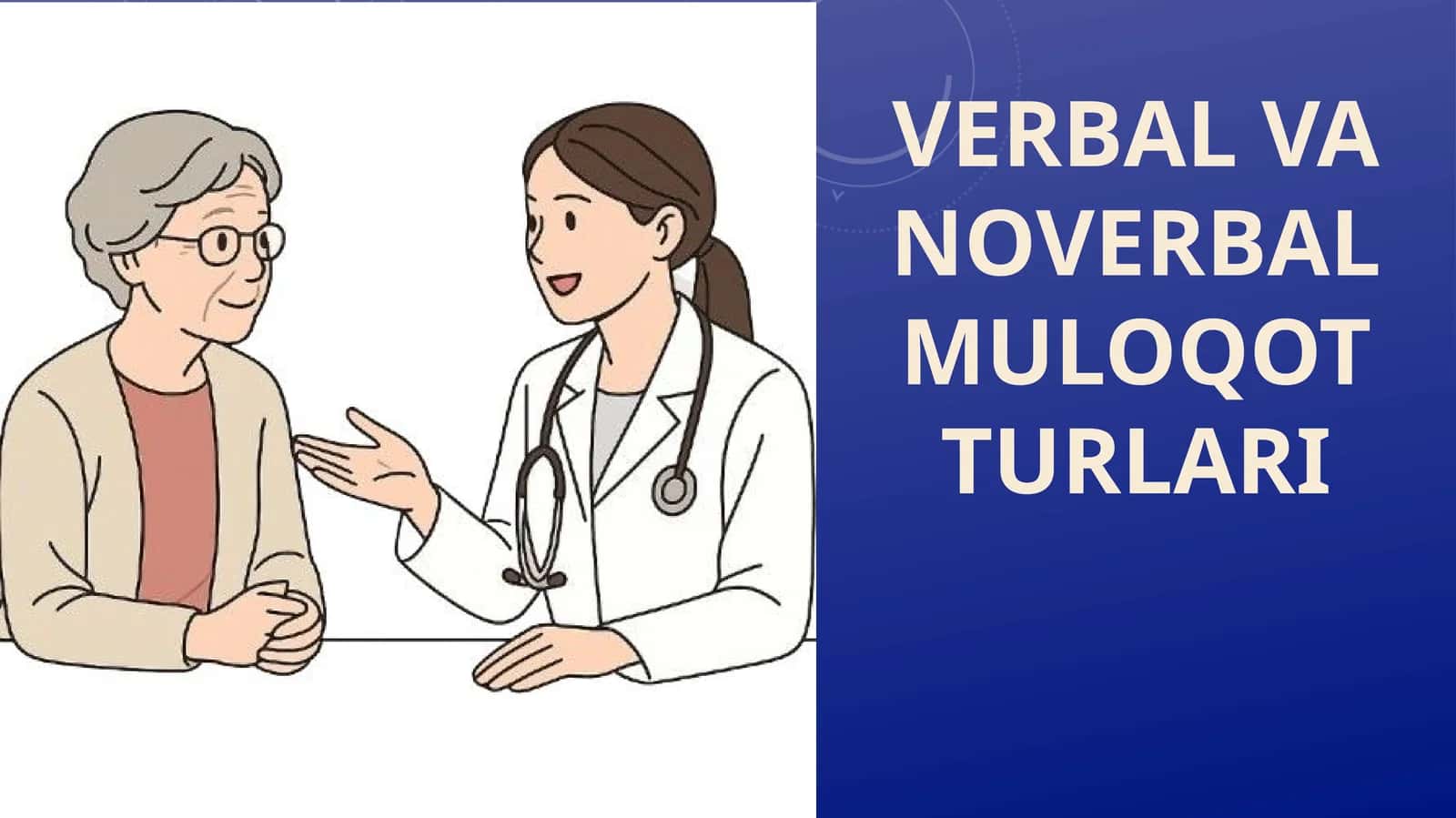 Verbal va noverbal muloqot turlari 1