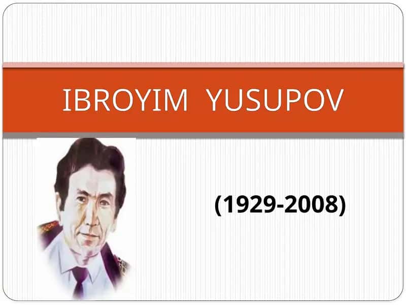 Ibrohim Yusupov 1