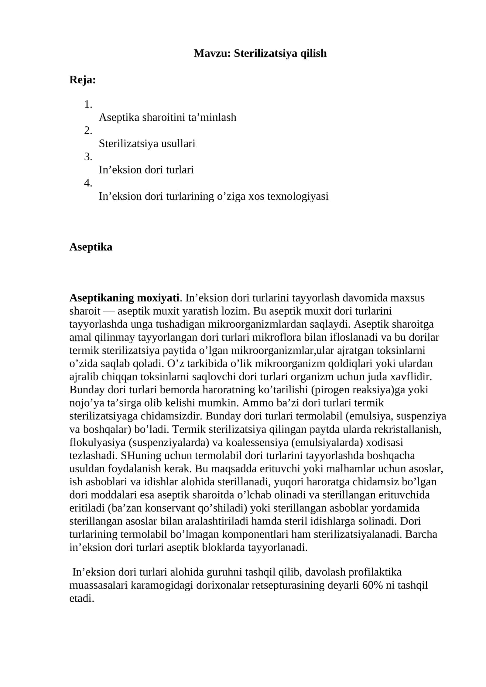 Sterilizatsiya qilish 1