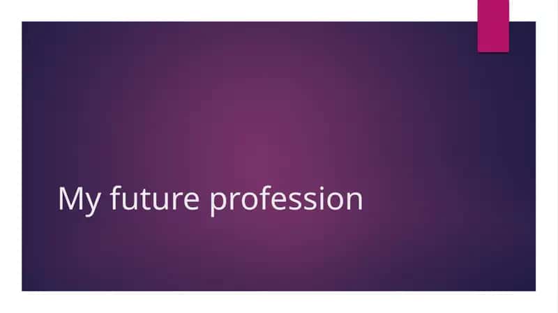My Future Profession 1