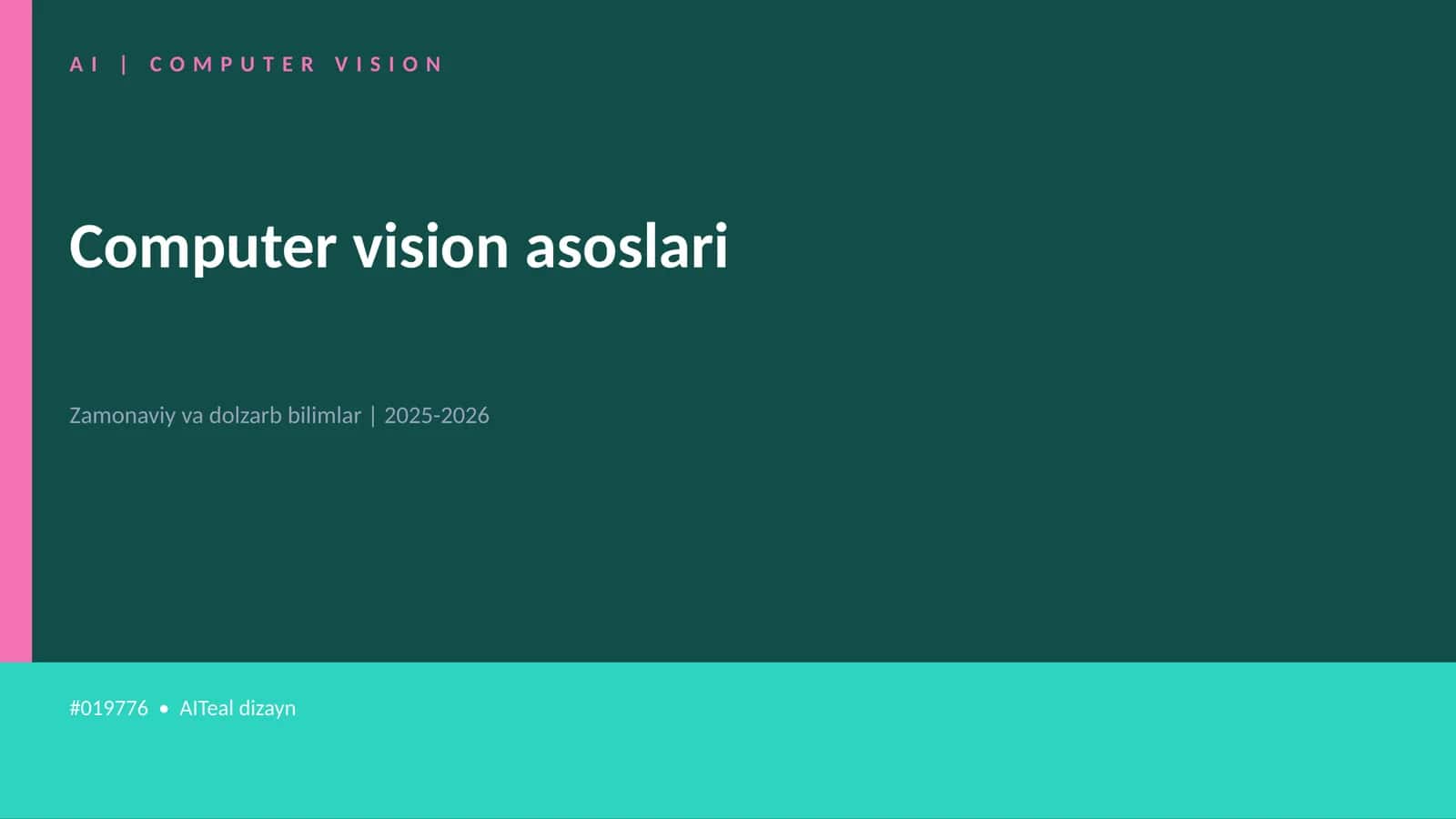 Computer vision asoslari 1