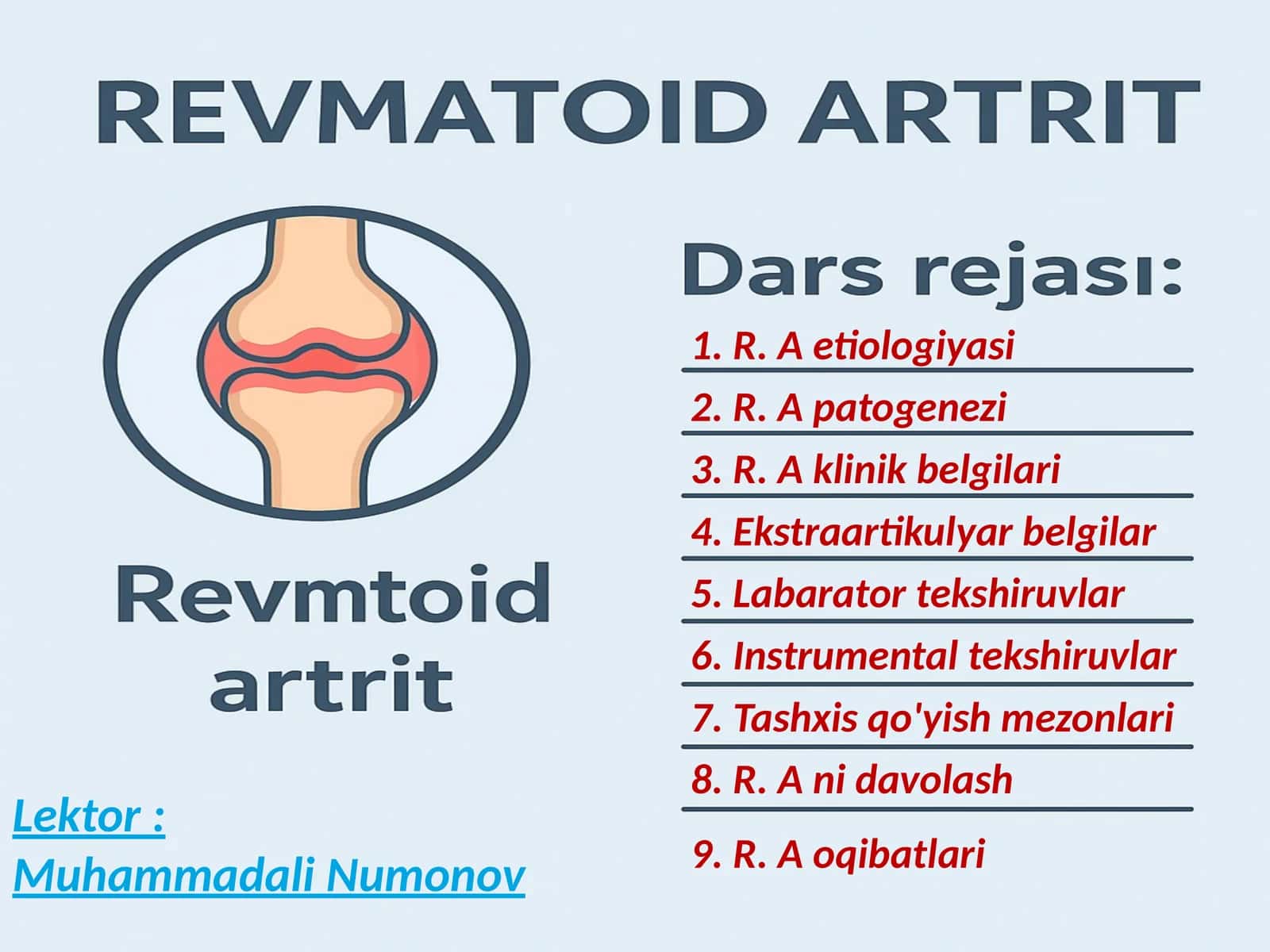 Revmatoid artrit 1