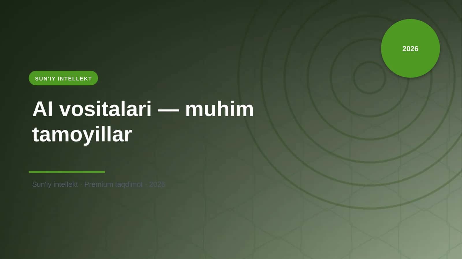 AI vositalari — muhim tamoyillar 1