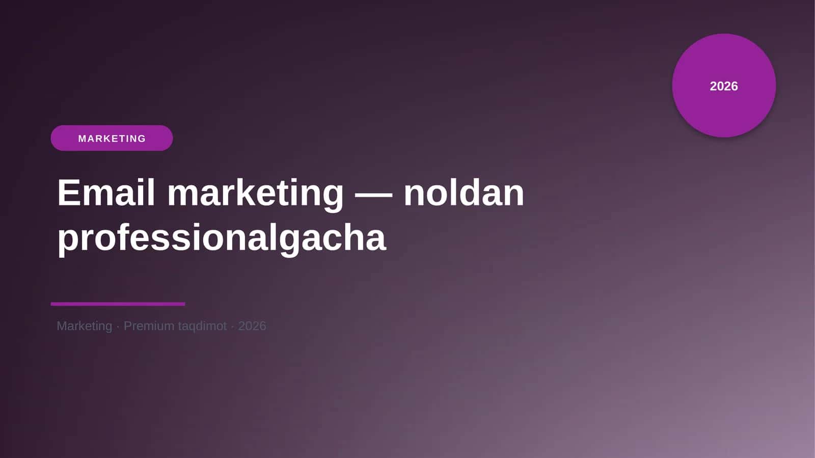 Email marketing — noldan professionalgacha 1