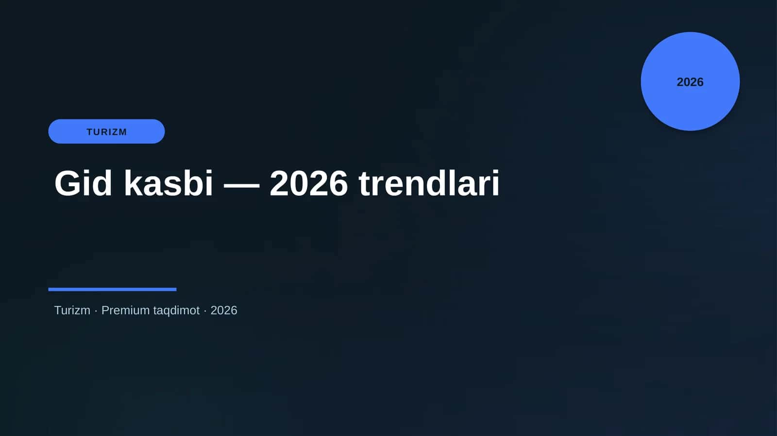 Gid kasbi — 2026 trendlari 1