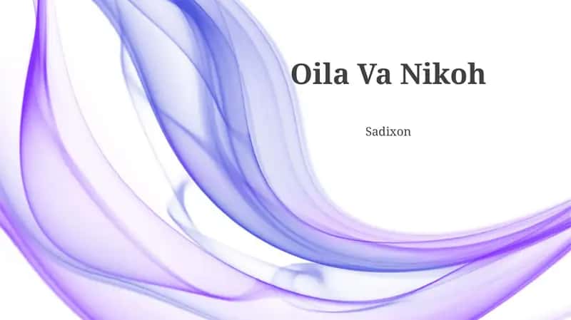Oila Va Nikoh 1
