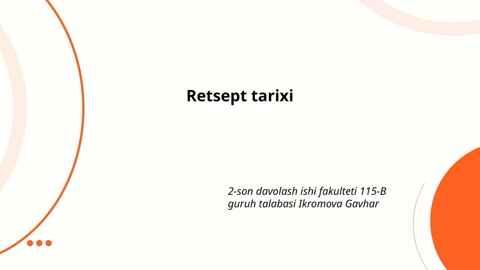 Retsept tarixi 1