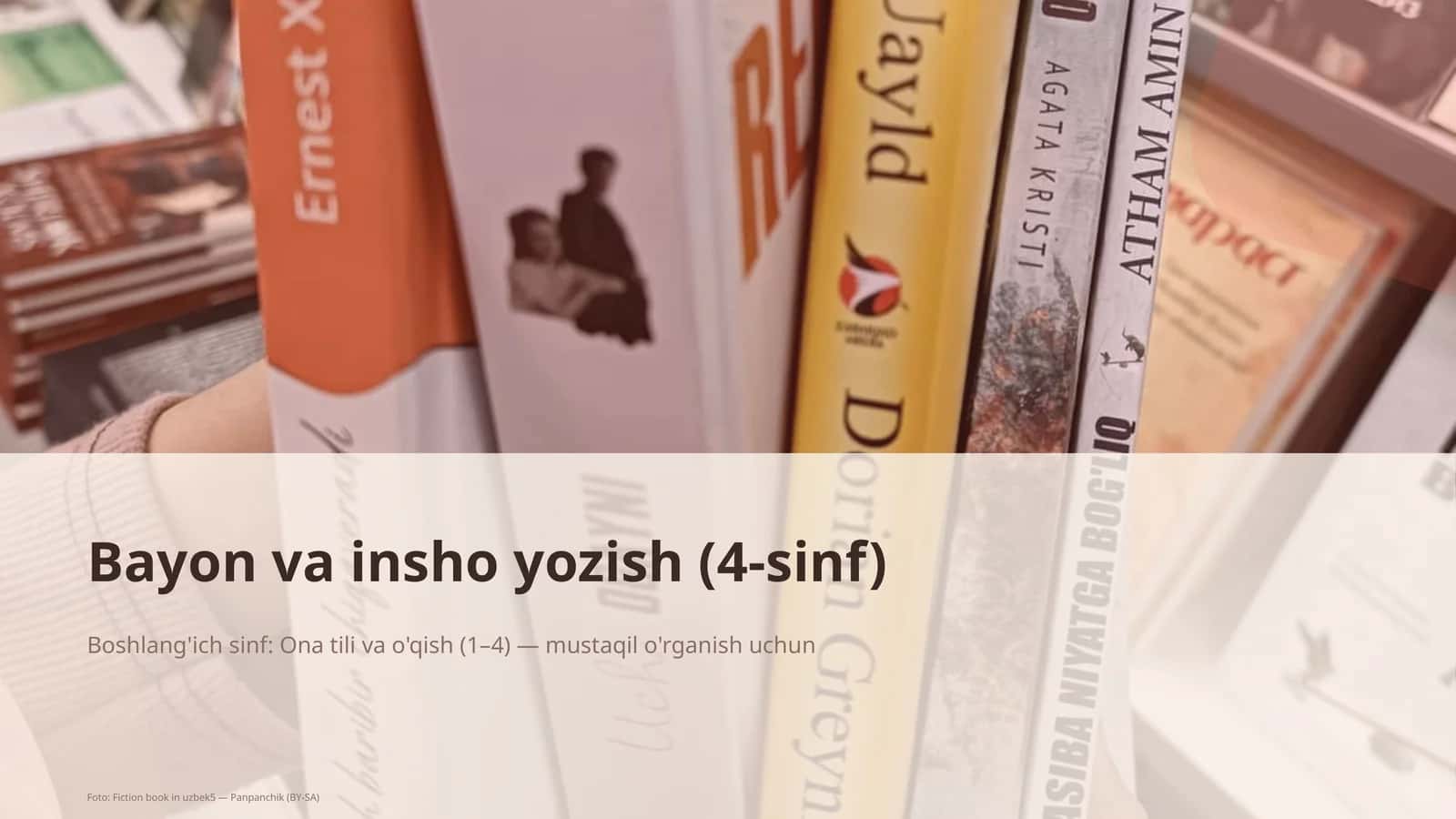 Bayon va insho yozish (4-sinf) 1