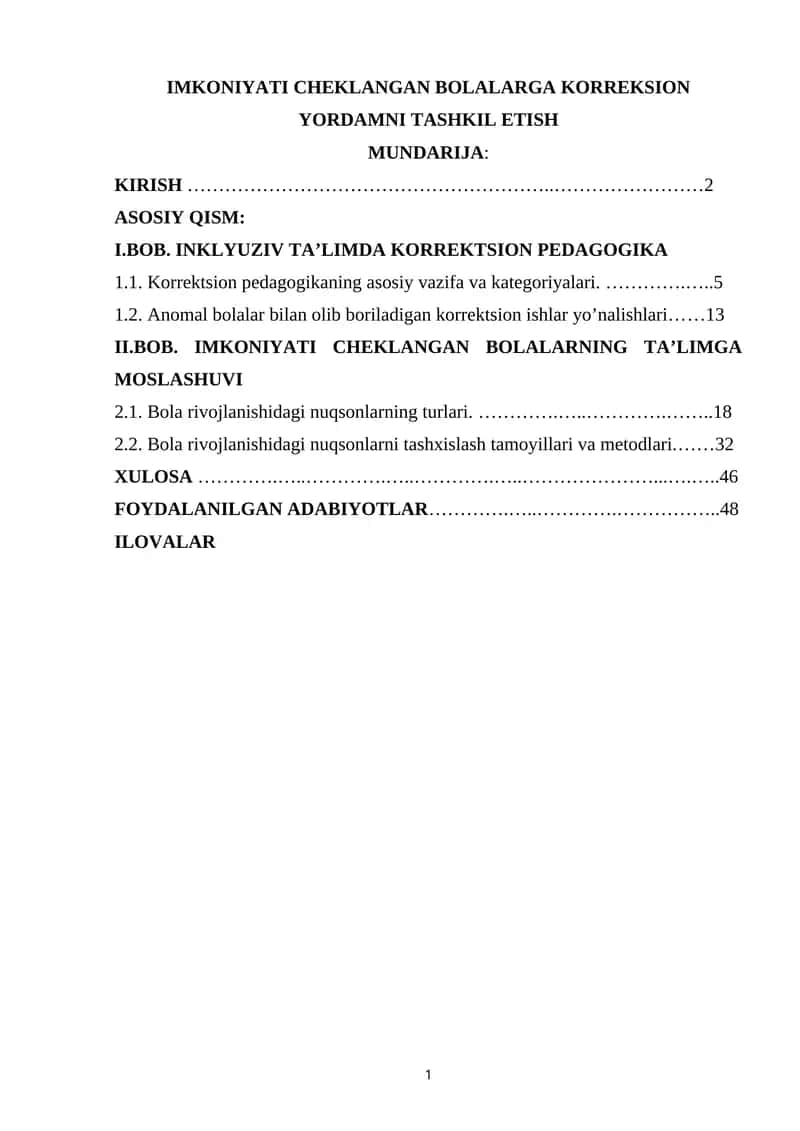 Korreksion pedagogika 1