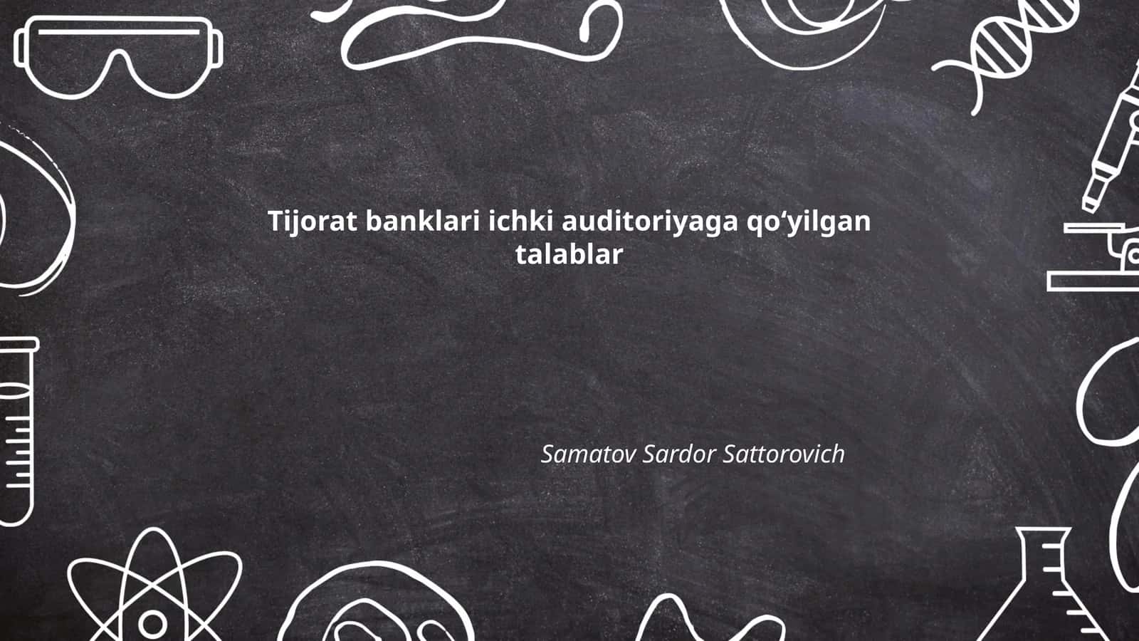 Ichki auditorlarning mustaqilligi 1