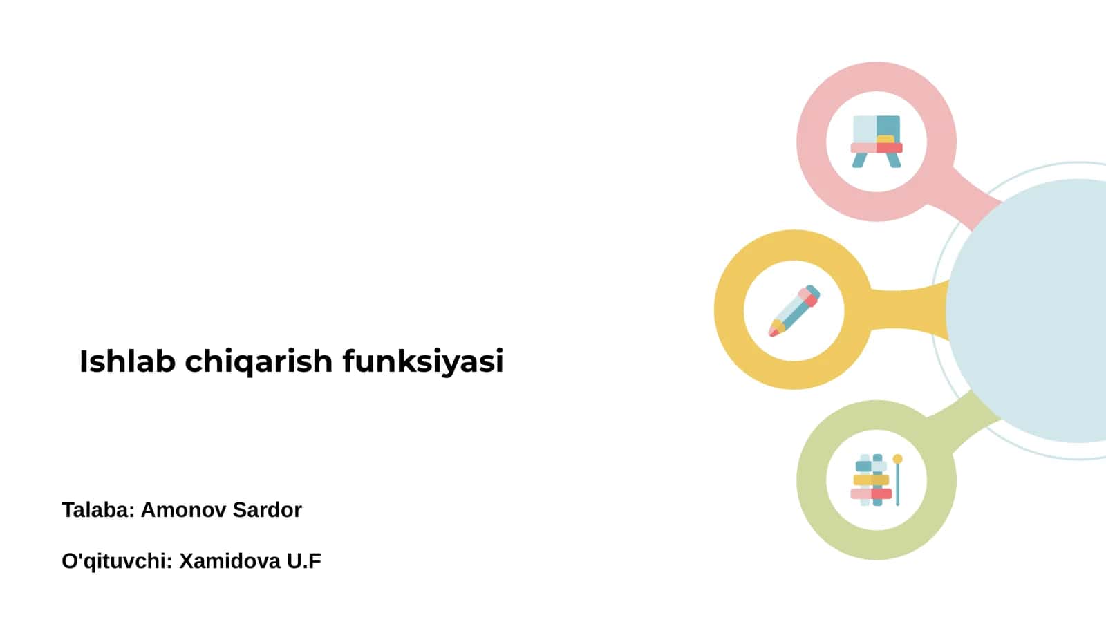 Ishlab chiqarish funksiyasi 1