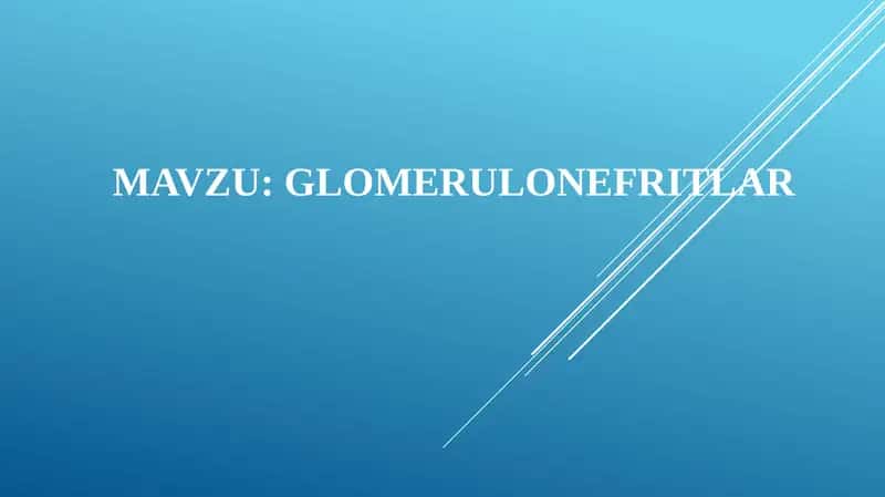 GLOMERULONEFRITLAR 1