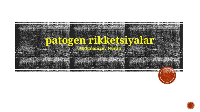 Patogen rikketsiyalar 1