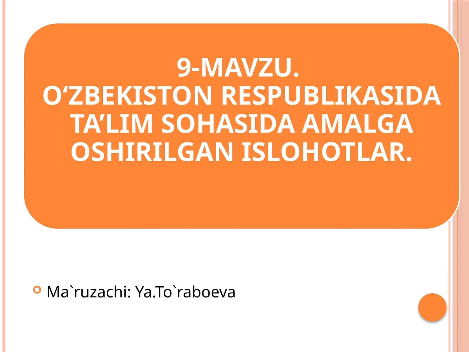 Ta'lim to'g'risida 1