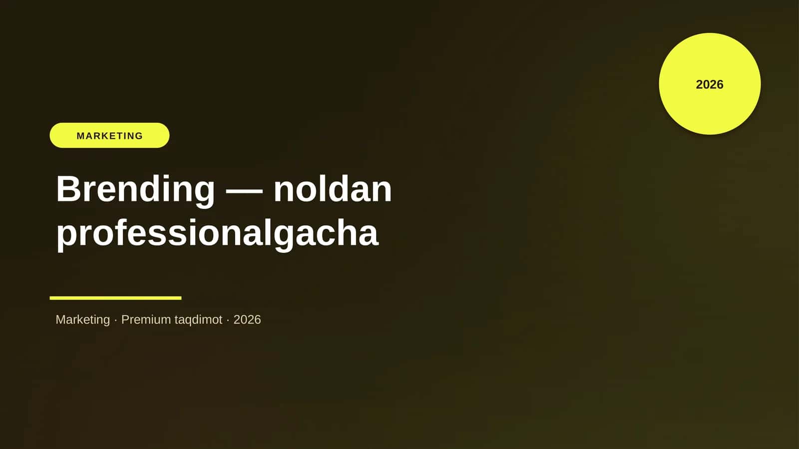 Brending — noldan professionalgacha 1