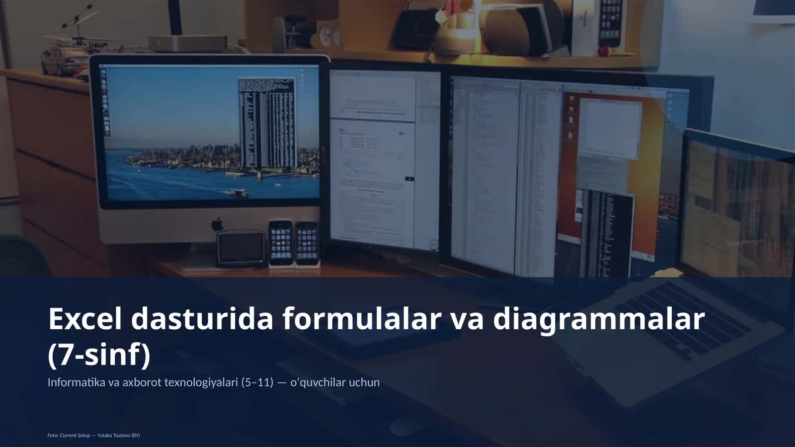Excel dasturida formulalar va diagrammalar (7-sinf) 1