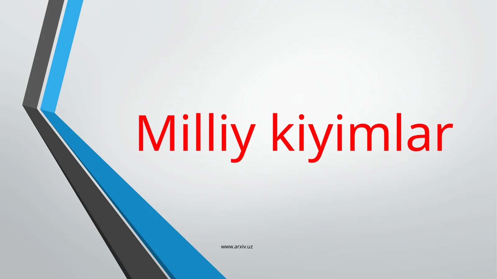 Milliy kiyimlar 1