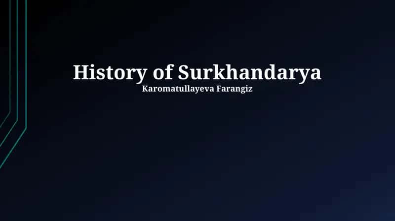 Tarix Surxondaryo 1