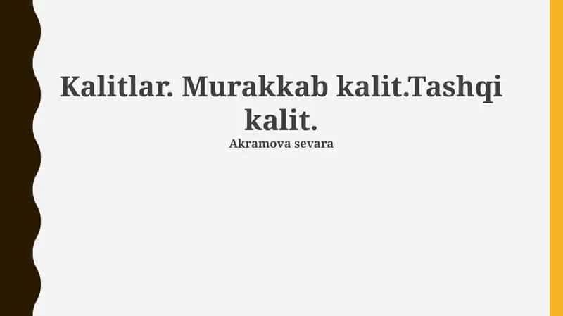 Kalitlar 1