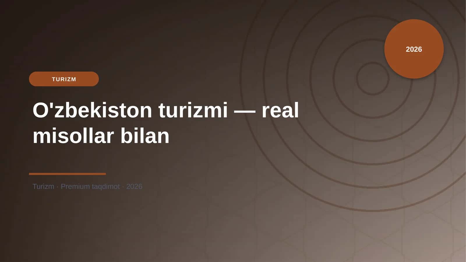 O'zbekiston turizmi — real misollar bilan 1